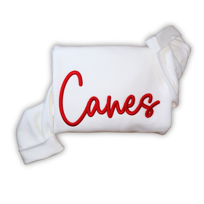 Lightweight Sweatshirt with Puff Cursive (chest only design)