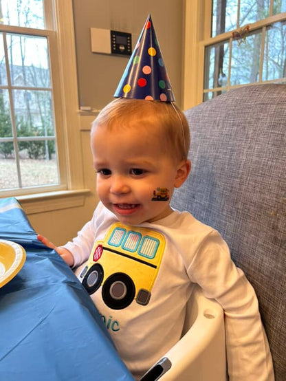 School Bus Applique Shirt - Personalized Back to School Tee