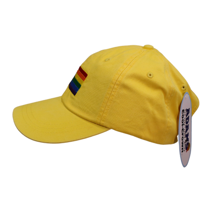 Embroidered Hat * Pride Progress Flag * Lemon