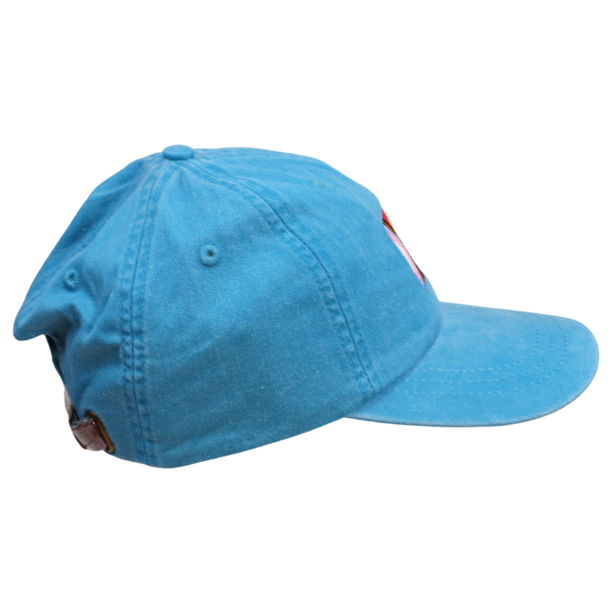 Embroidered Hat * Pride Progress Flag * Caribbean Blue