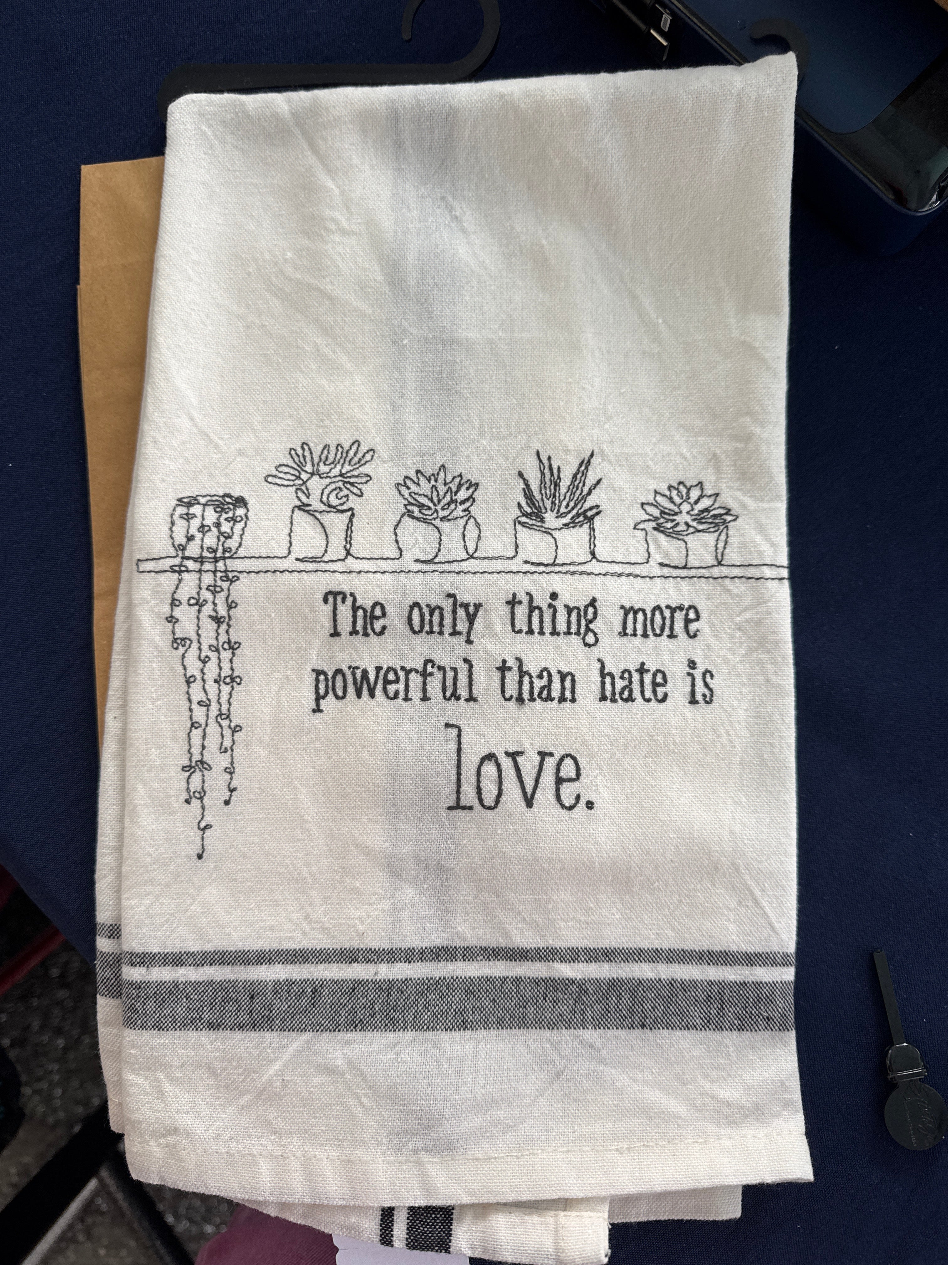 Love Yourself Embroidered Fringe Hand Towel (Copy)