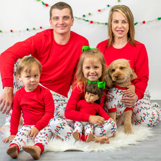 Holiday PJs * Holiday Lights * Christmas Pajamas * Xmas Family