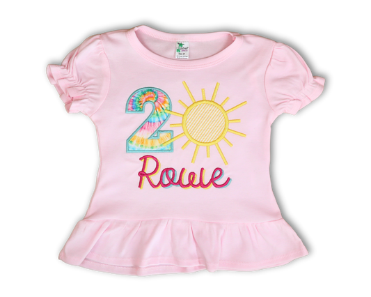 Sunshine Applique Birthday Shirt