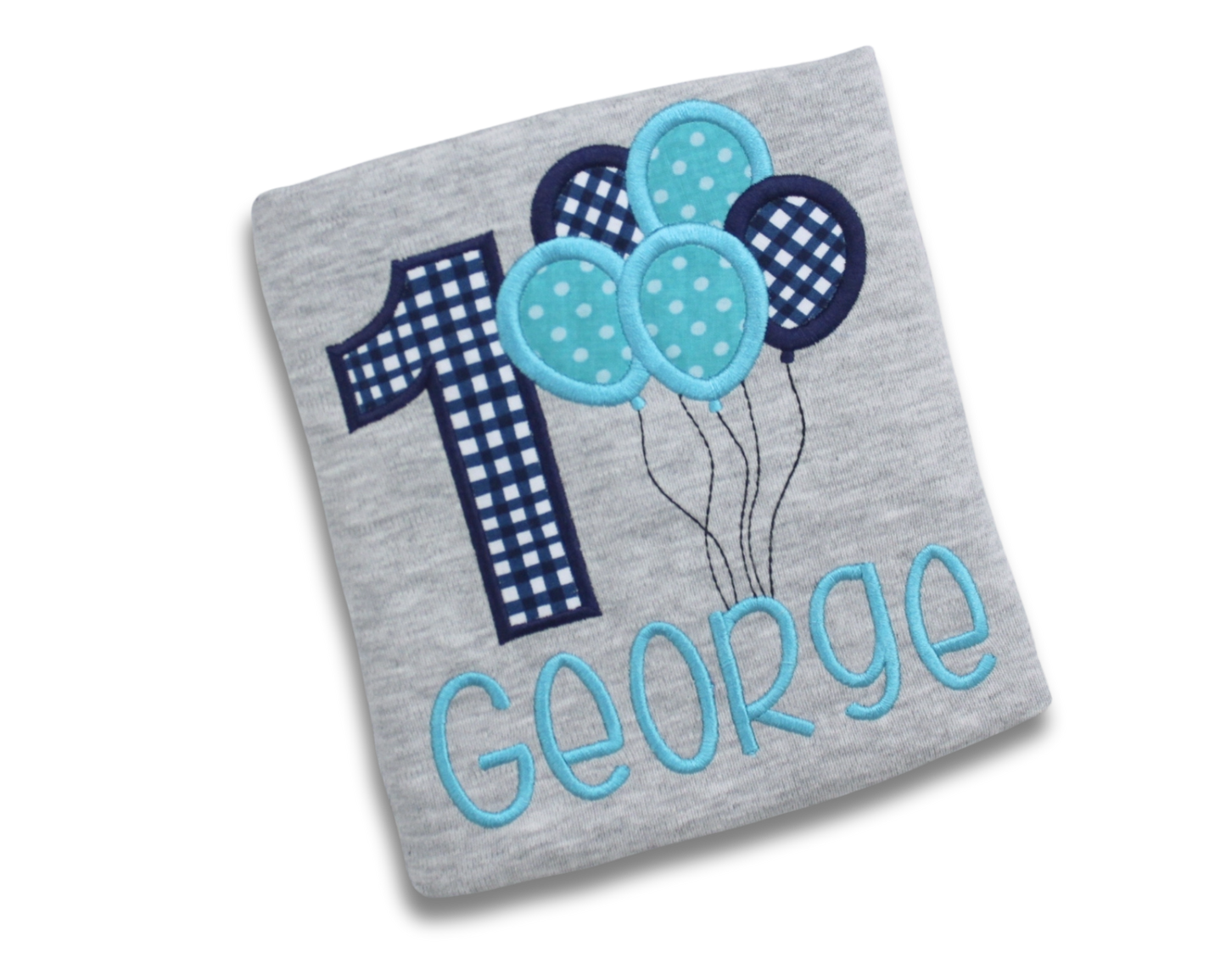 Balloons Birthday Shirt in Blue