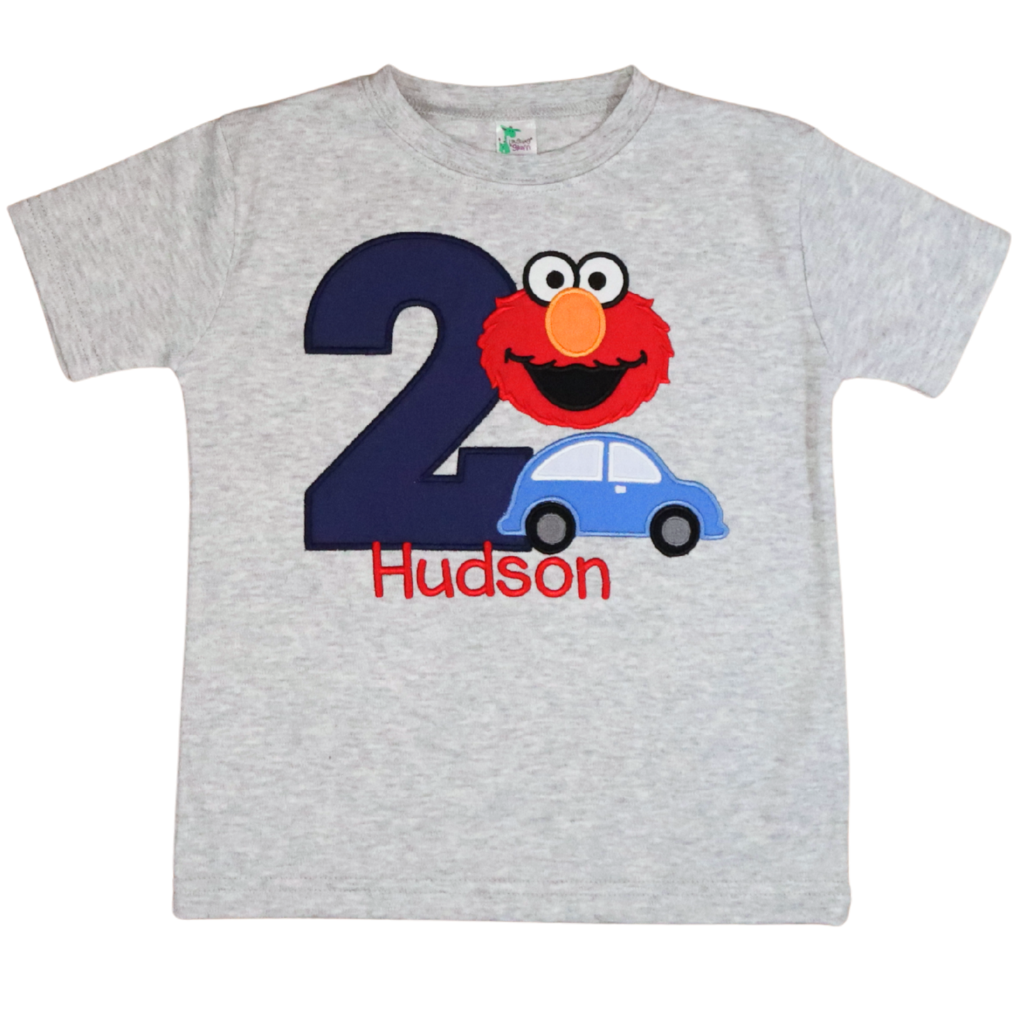 Cars and Red Monster Embroidered Birthday Shirt