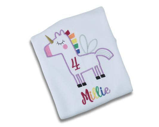Simple Unicorn Birthday Shirt