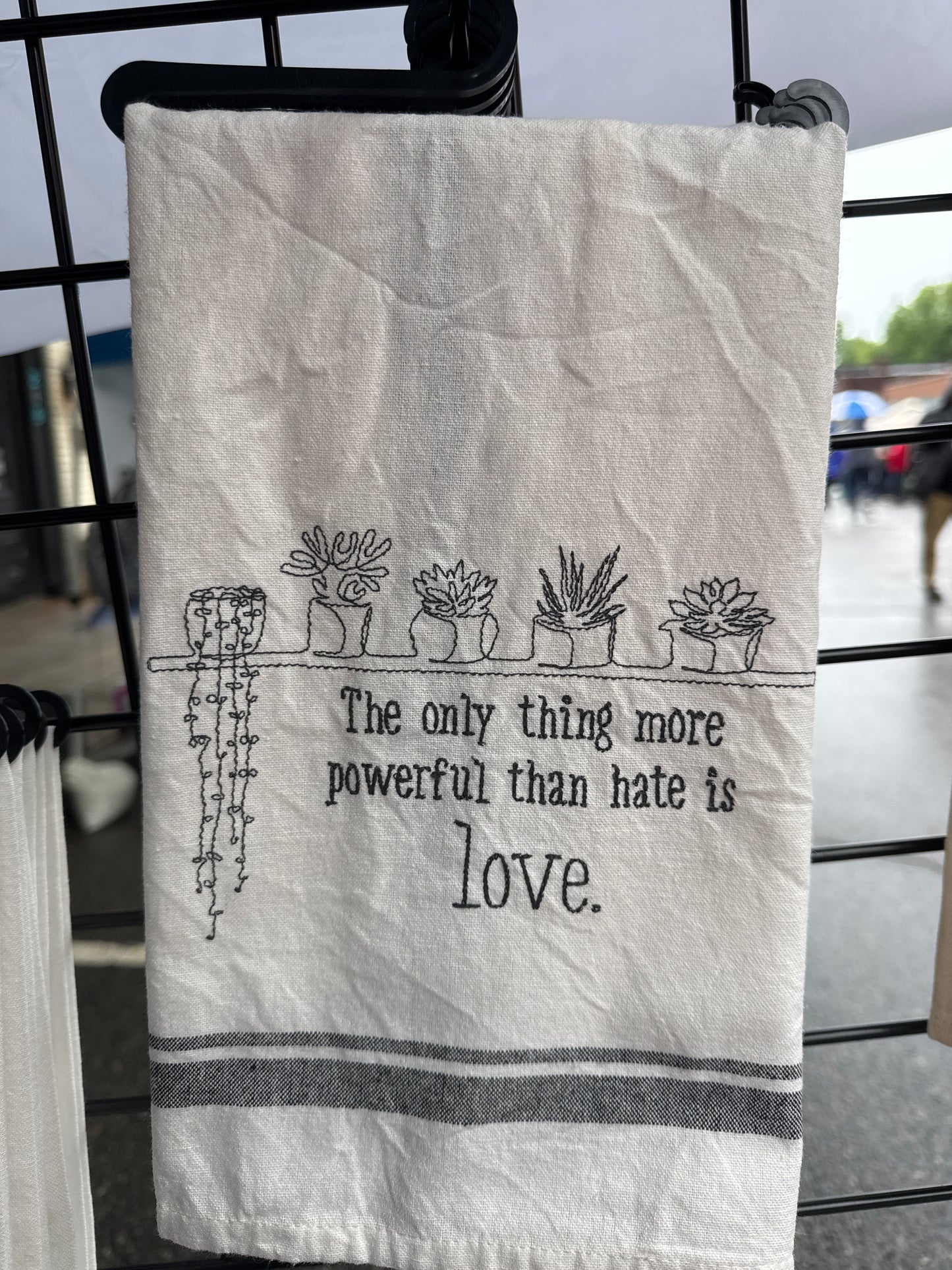 Love is More Powerful Than Hate *  Hand Towel