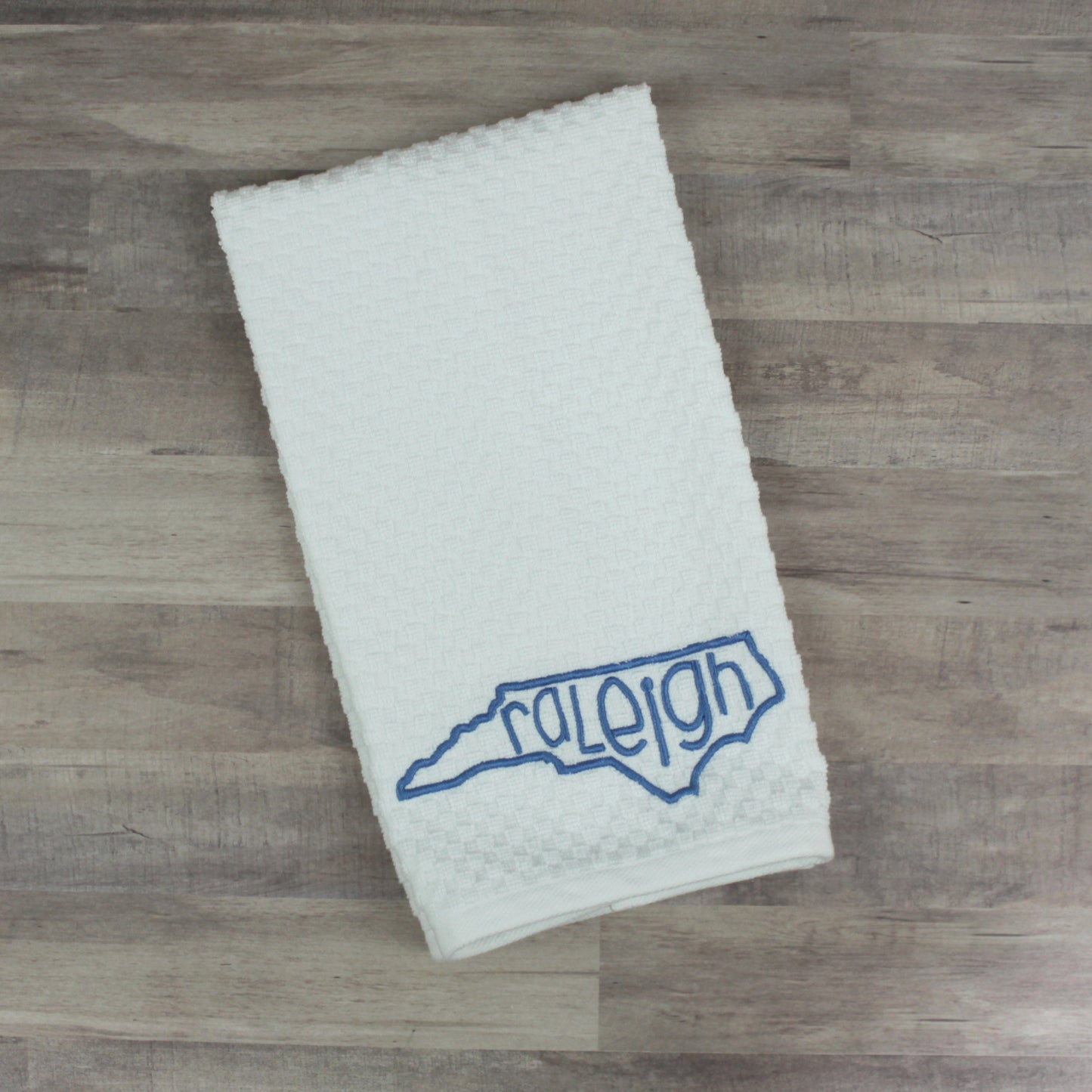 Raleigh, North Carolina Outline Hand Towel