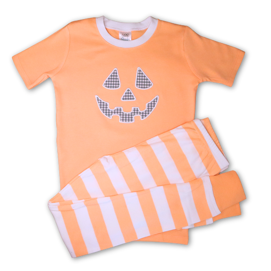 Jack-O-Lantern Pajamas (Peach color)