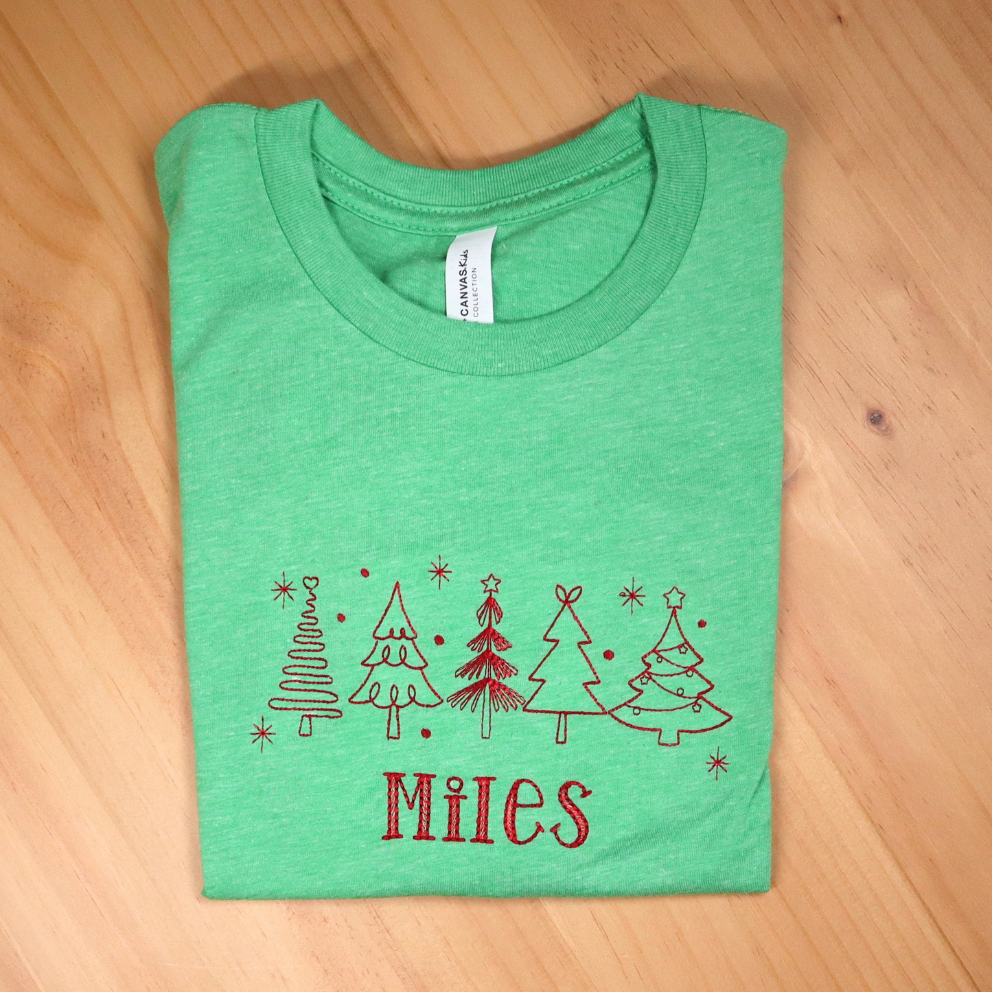 Kids Shirt Christmas Trees