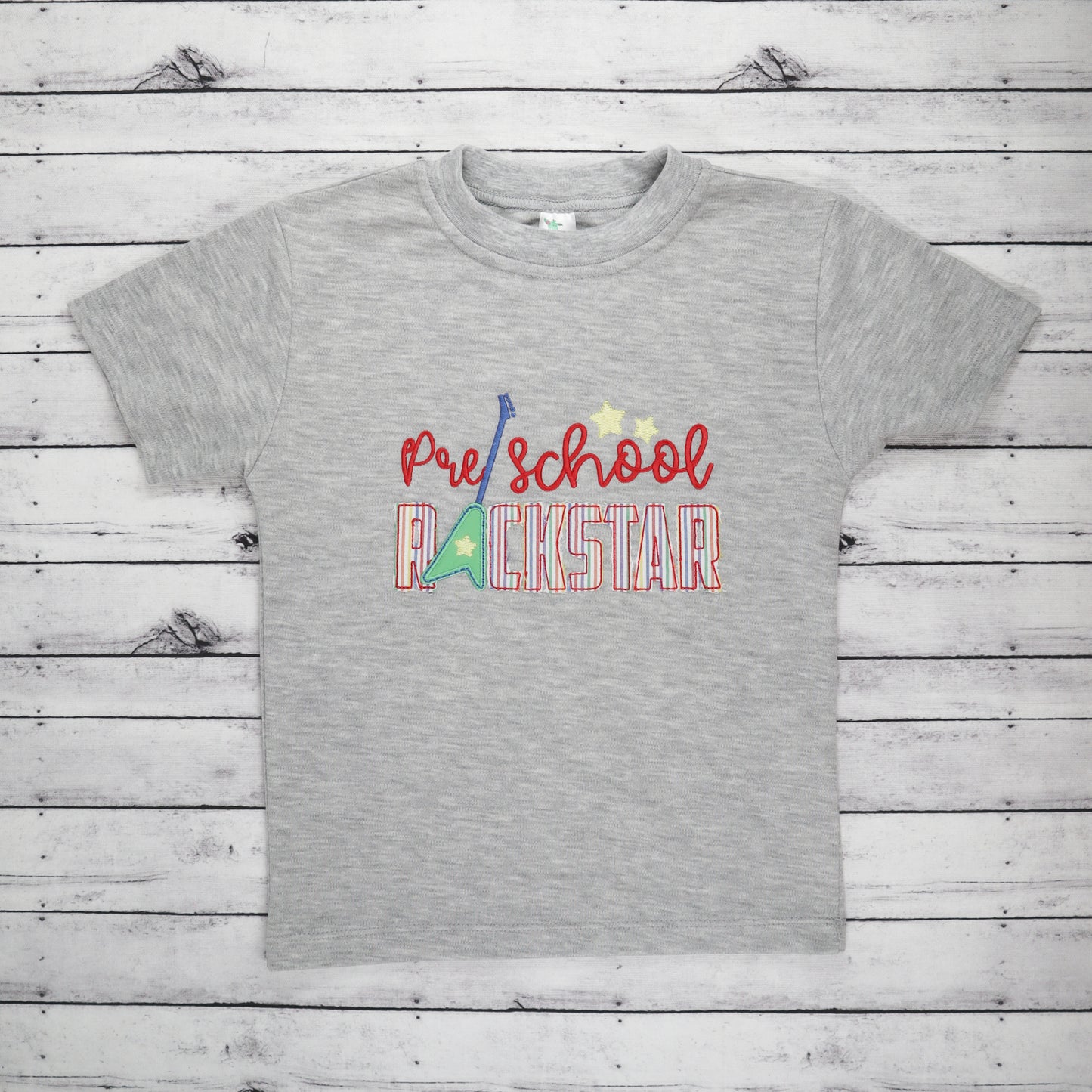 Preschool Rockstar Embroidered Shirt