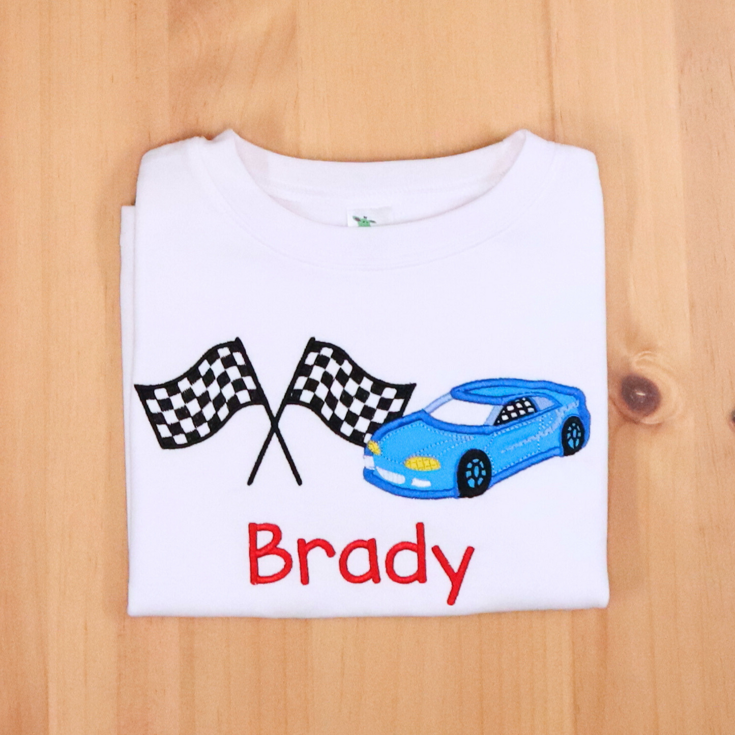 Race Car Applique Shirt