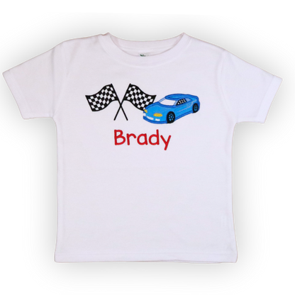 Race Car Applique Shirt