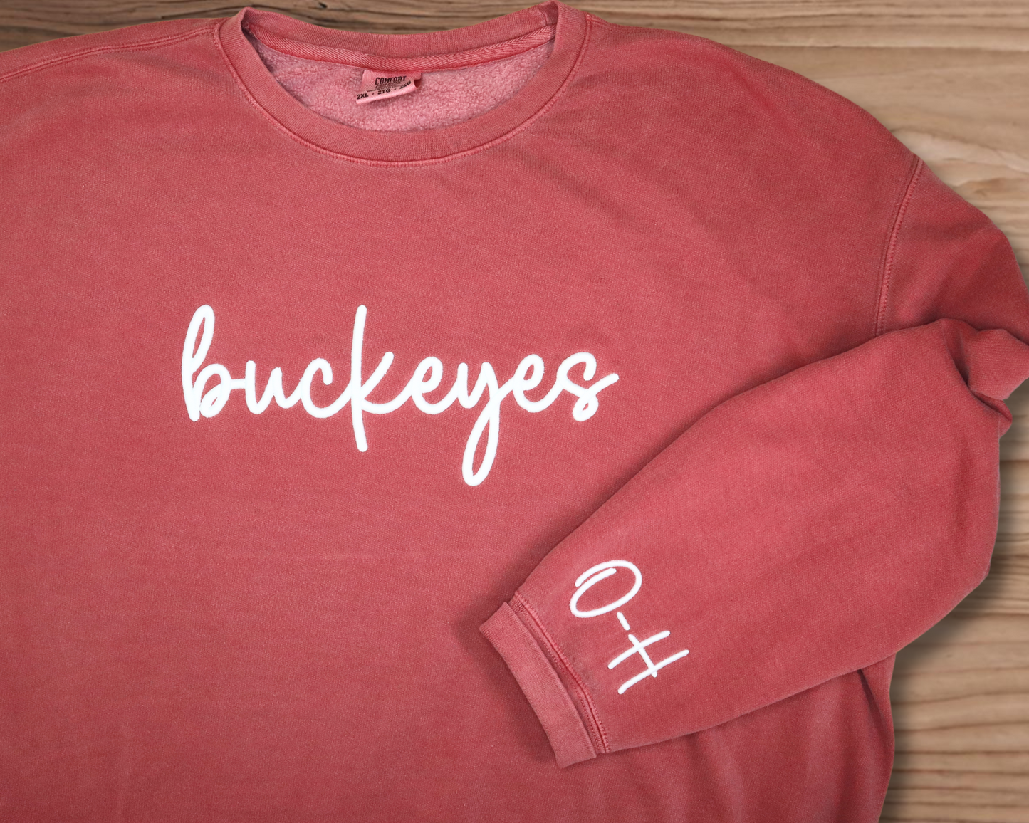 Lightweight Sweatshirt - Puff Cursive (includes sleeve design)