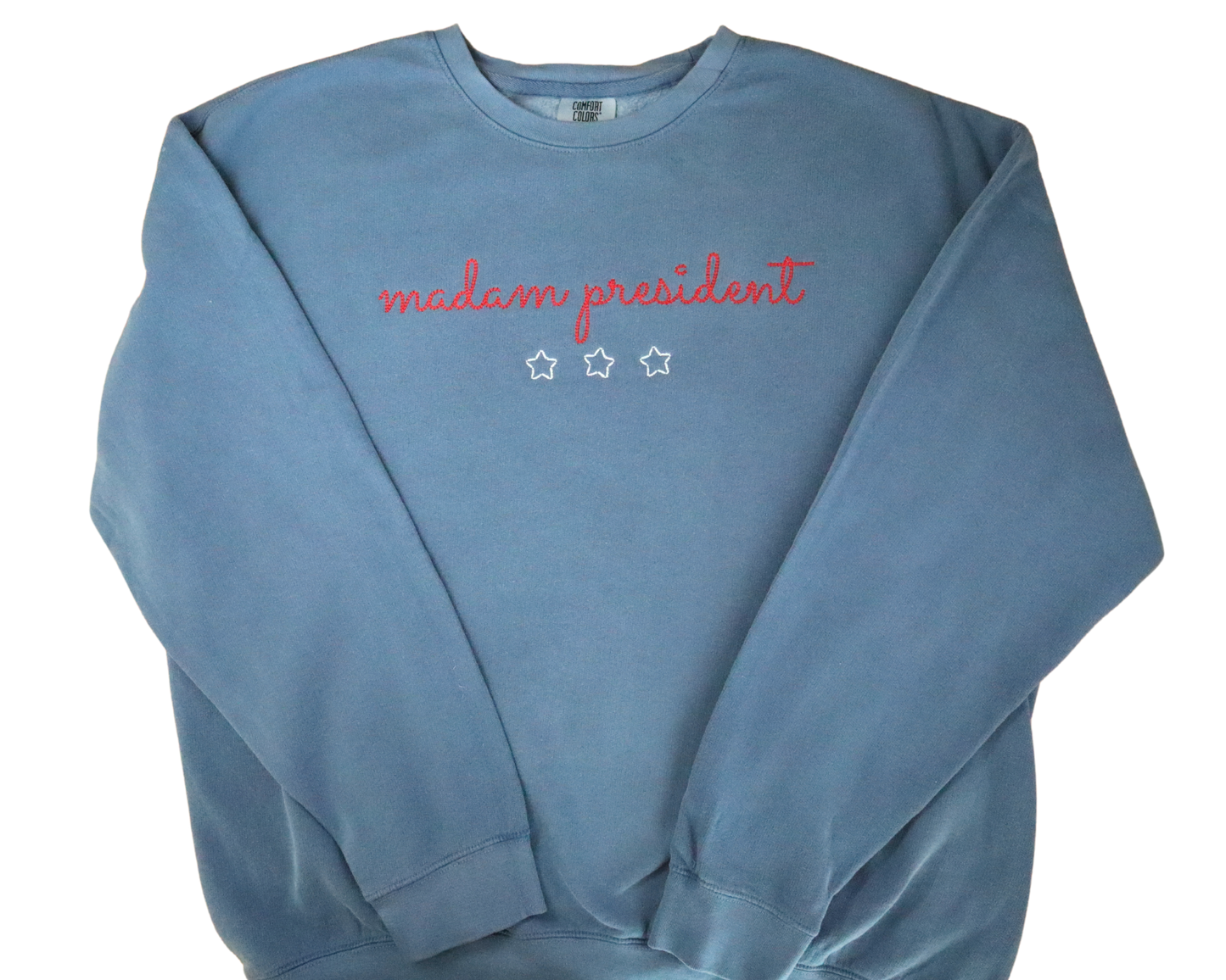 Lightweight Sweatshirt, madam president chain stitch