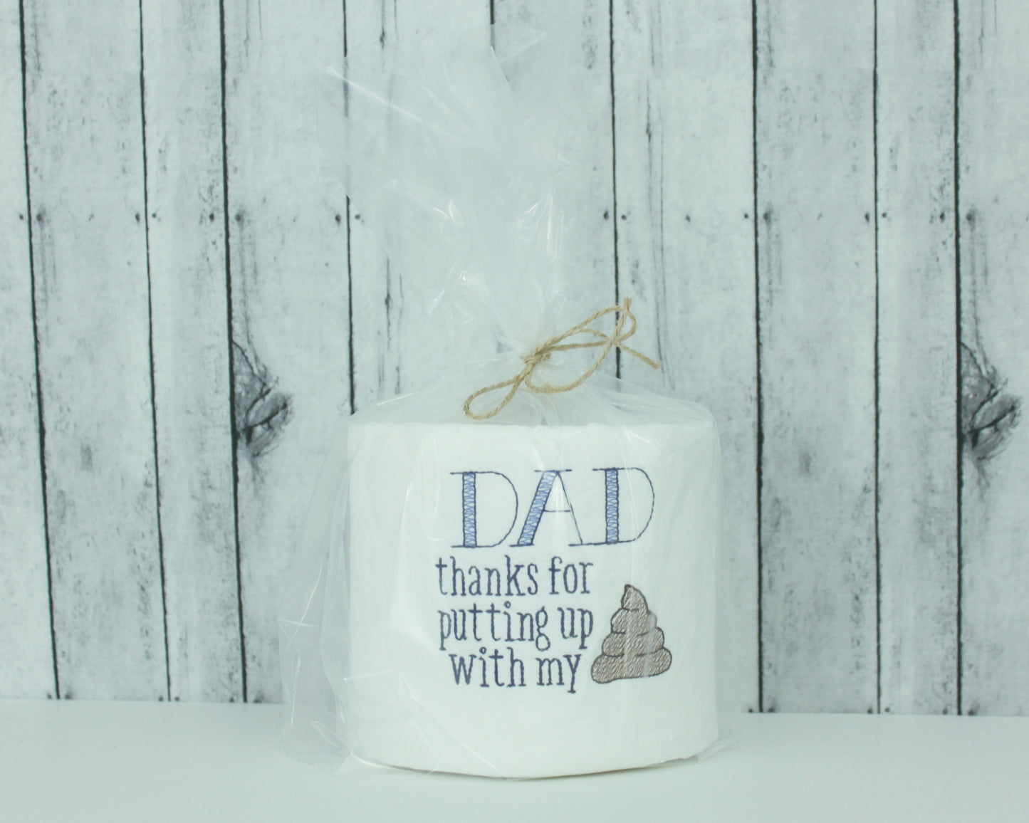 Thanks Dad, Embroidered Toilet Paper Roll