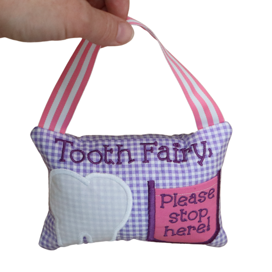 Tooth Fairy Pillow * Pink and Purple
