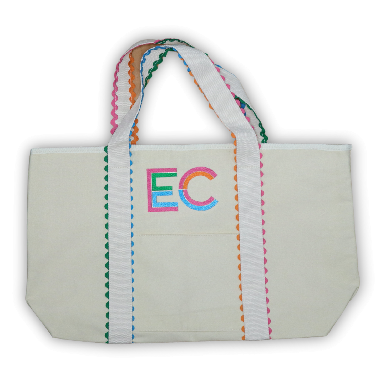 The Monogrammed RicRac Tote