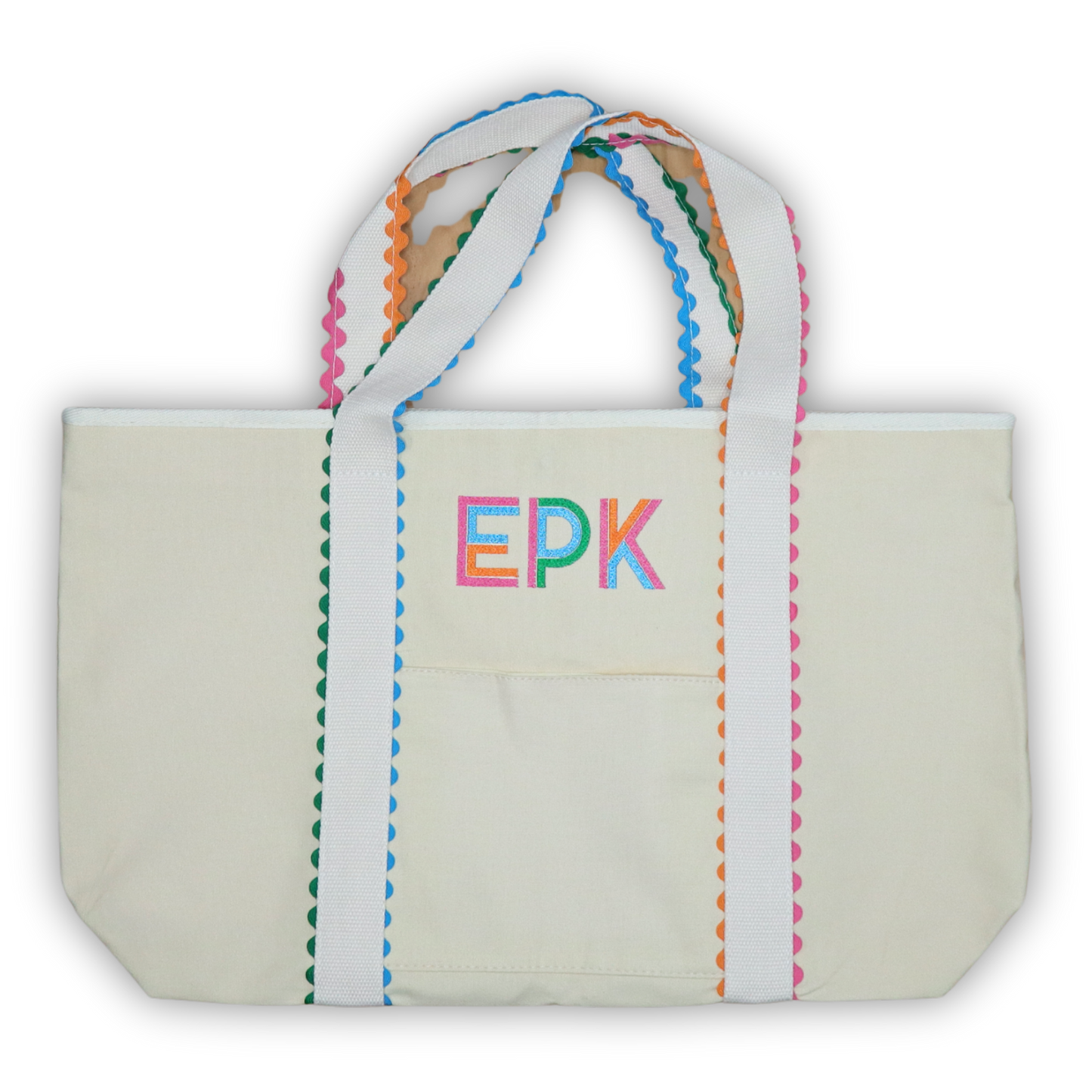 The Monogrammed RicRac Tote
