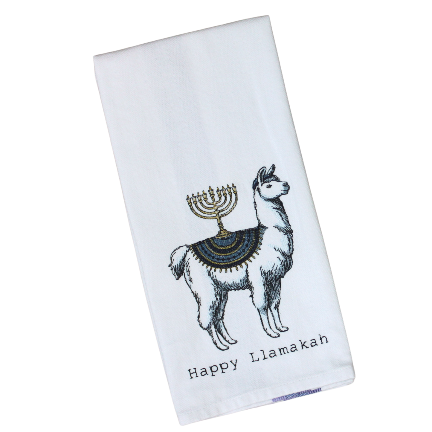 Happy Llamakah Hand Towel