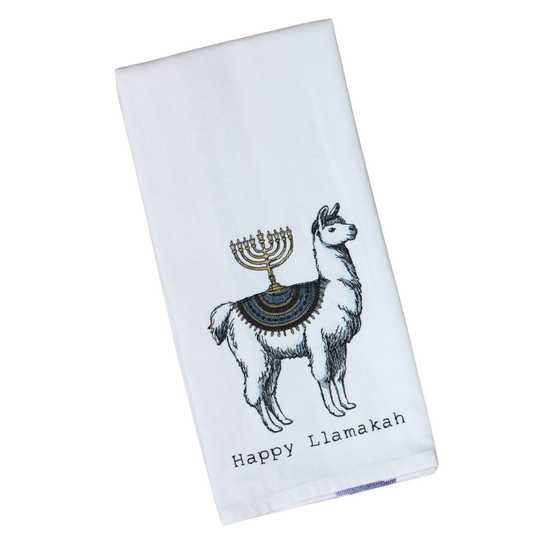 Happy Llamakah Hand Towel