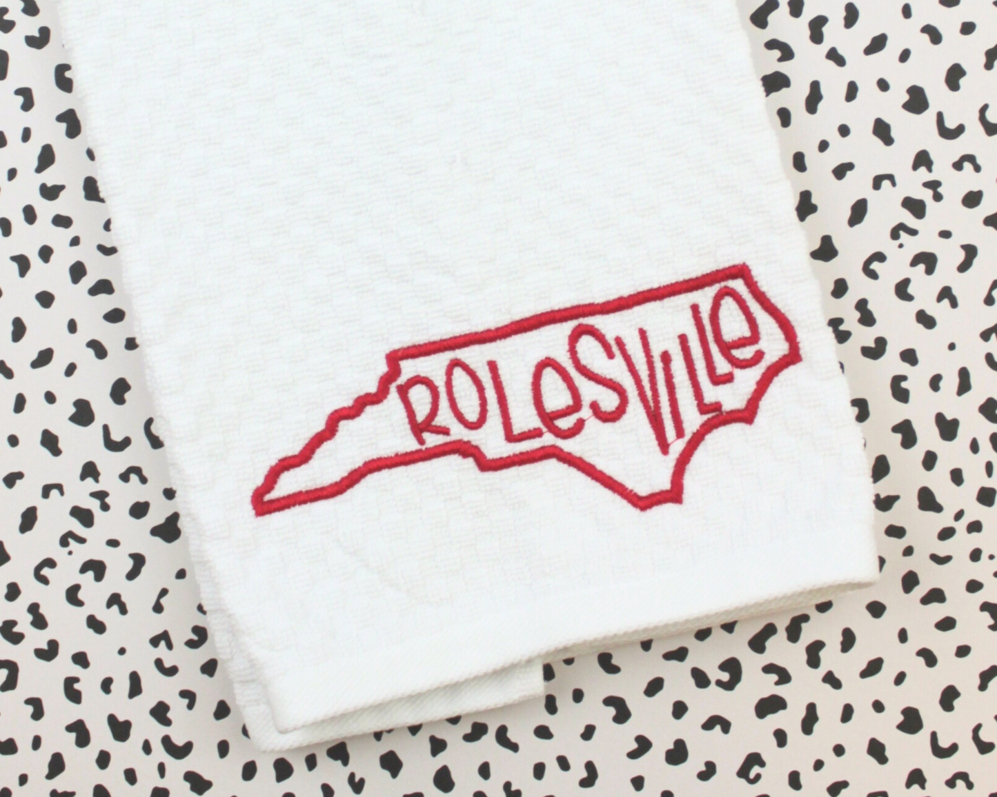 Rolesville, North Carolina Outline Hand Towel