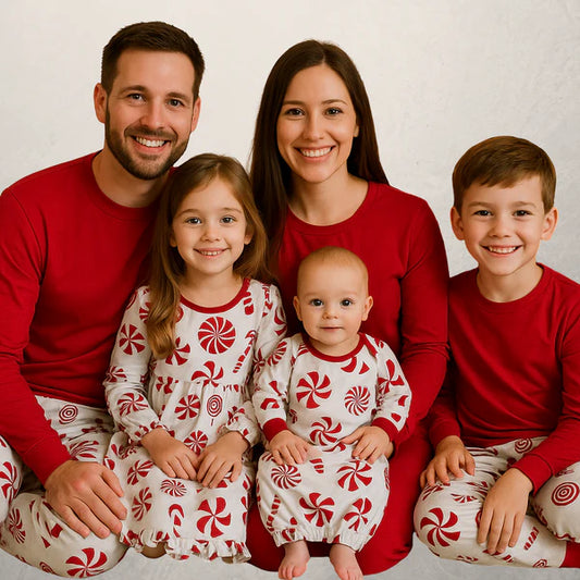 PRE-ORDER ONLY * Adult HOLIDAY PJs! 2025 * RTS mid-November * Peppermint Pop