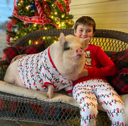 PRE-ORDER ONLY * Kids HOLIDAY PJs! 2025 * RTS mid-November * Holiday Lights