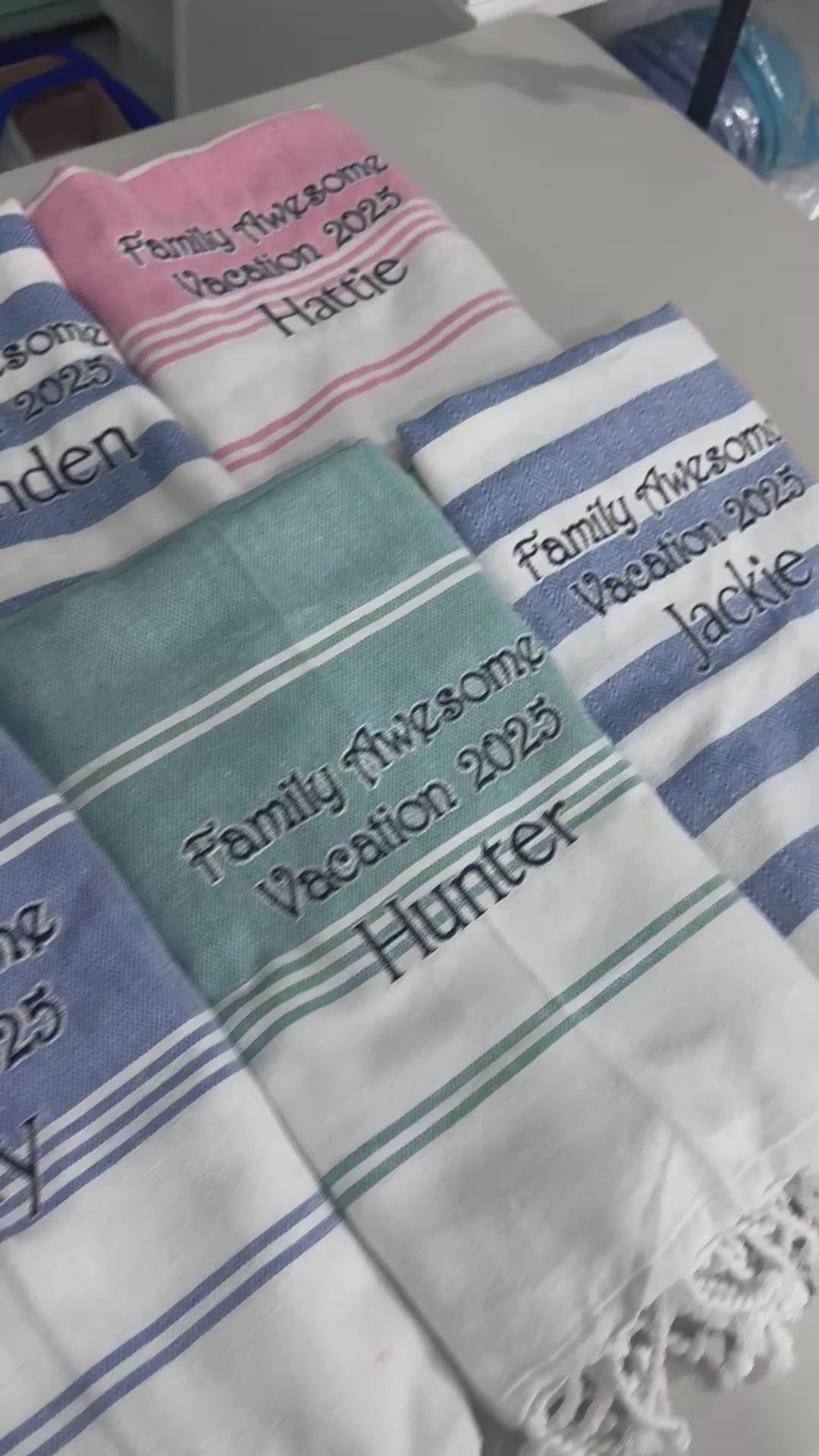 Family Awesome Vacation Towels