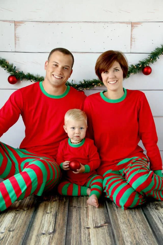 PRE-ORDER ONLY * Adult HOLIDAY PJs! 2025 * RTS mid-November * Red Green Stripe